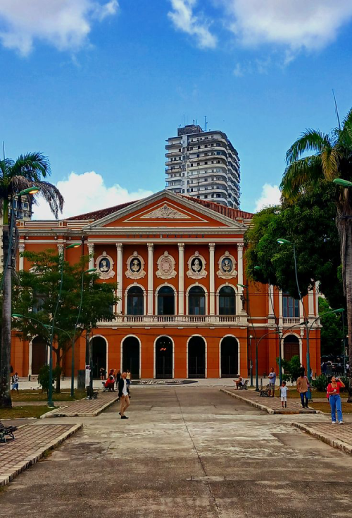 Vista do Theatro da Paz em Belém do Pará