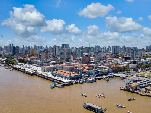 Vista panorâmica de Ananindeua ao entardecer
