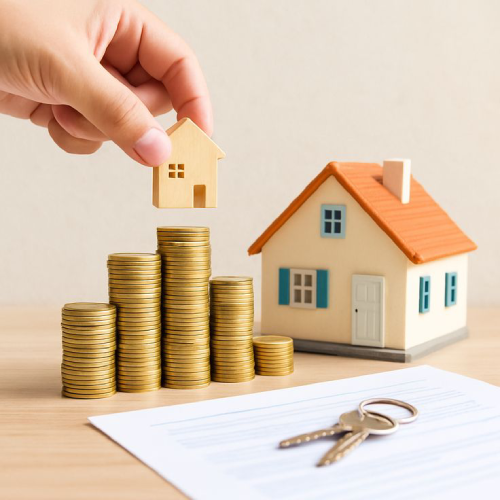 Simulação de financiamento e valores de entrada para casa própria